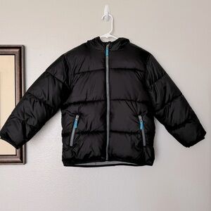 Old Navy Black Hooded Puffer Coat Size Medium